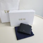 Dior, CD Icon Bi-Fold Wallet , , Black, New - Image 3