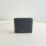 Dior, CD Icon Bi-Fold Wallet , , Black, New - Image 4