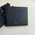 Dior, CD Icon Bi-Fold Wallet , , Black, New - Image 8