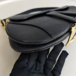 Dior, Saddle Bag, Medium, Black, Very Very  Good - Image 20