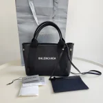Balenciaga, Navy Cavas XS Tote Bag, XS, Black, Very Very  Good - Image 2