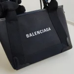 Balenciaga, Navy Cavas XS Tote Bag, XS, Black, Very Very  Good - Image 16