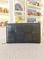 Bottega Veneta, Cassette Zip Around Wallet, , Black, Very Very  Good - Image 7