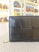 Bottega Veneta, Cassette Zip Around Wallet, , Black, Very Very  Good - Image 9