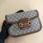 Gucci, Horsebit 1955 shoulder bag, Medium, Brown, Very Like New - Image 3