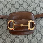 Gucci, Horsebit 1955 shoulder bag, Medium, Brown, Very Like New - Image 5