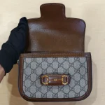 Gucci, Horsebit 1955 Small Shoulder Bag, Small, Brown, Like New - Image 20