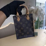 Louis Vuitton, Petit Sac Plat, Mini, Brown, Very Like New - Image 3