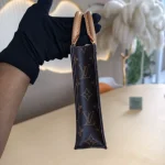 Louis Vuitton, Petit Sac Plat, Mini, Brown, Very Like New - Image 4