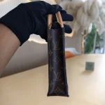 Louis Vuitton, Petit Sac Plat, Mini, Brown, Very Like New - Image 5