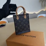 Louis Vuitton, Petit Sac Plat, Mini, Brown, Very Like New - Image 9