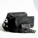 Louis Vuitton, Trio Messenger Bag, , Black, Very Good