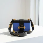 Prada, Cahier Bag , , Blue, Like New