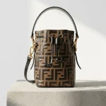 Fendi, Mon Tresor Bucket Bag, Mini, Brown, Very Very  Good