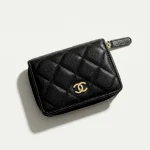 Chanel, Zippy Card Holder, , Black, New