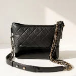 Chanel, Gabrielle, New Medium, Black, Very Very  Good