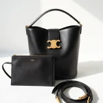 Celine, Celine Medium Bucket Louise, Medium, Black, Like New