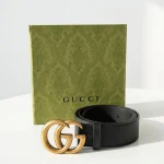 Gucci, Marmont Leather Belt, 75/30, Black, Very Very  Good
