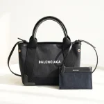 Balenciaga, Navy Cavas XS Tote Bag, XS, Black, Very Very  Good
