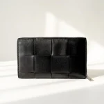 Bottega Veneta, Cassette Zip Around Wallet, , Black, Very Very  Good