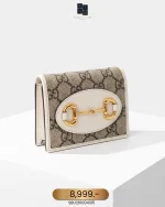 Gucci, Horsebit 1955 Card Case Wallet, , Brown, Very Very  Good