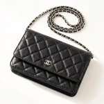 Chanel, Woc,  7.5", Black, Very Like New