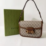 Gucci, Horsebit 1955 shoulder bag, Medium, Brown, Very Like New