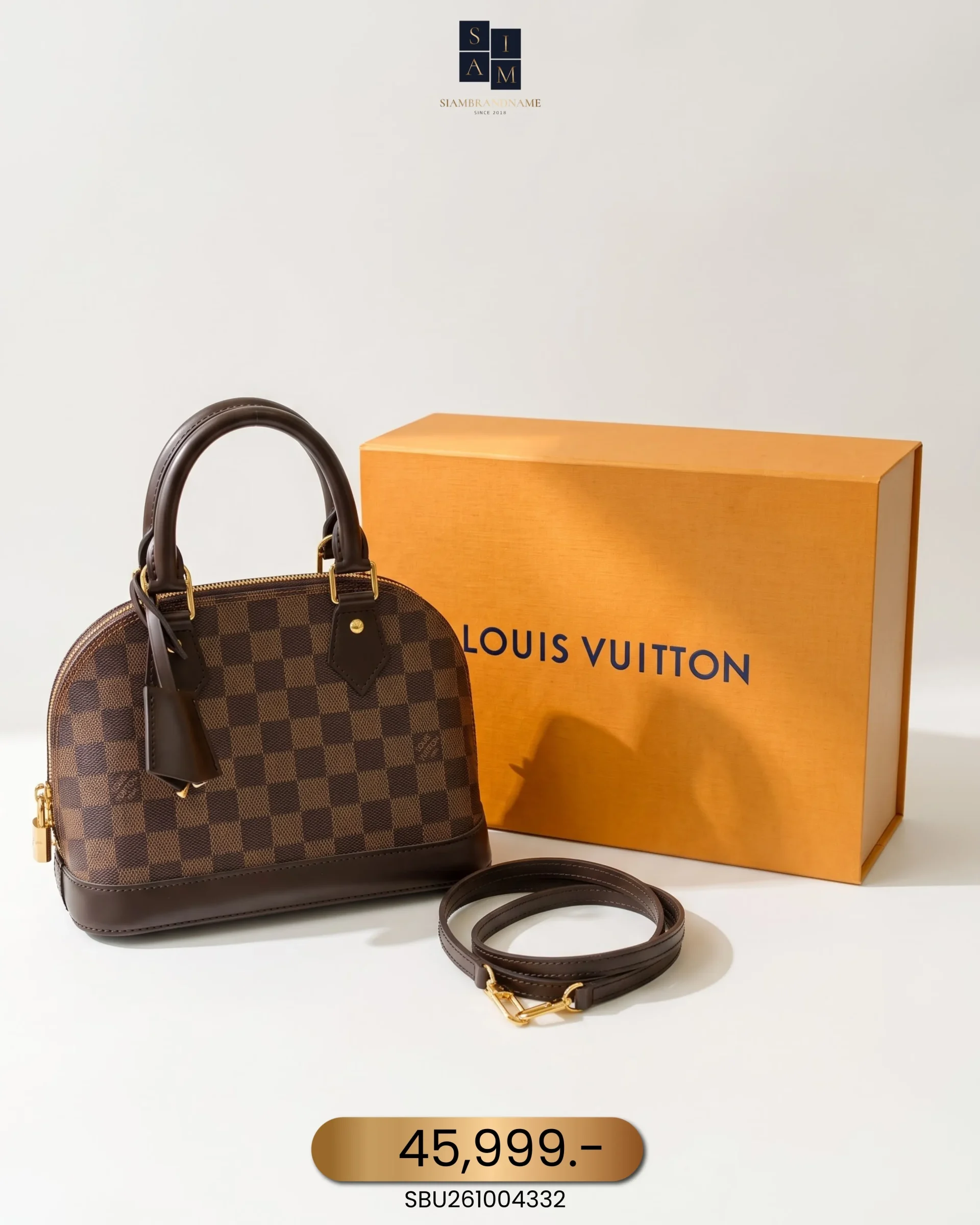 SBU261004332 Louis Vuitton, Alma BB , BB, Brown, Very Very Like New - Image 1